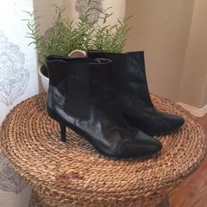 Ralph Lauren black leather ankle boots